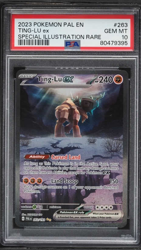 2023 Pokemon Scarlet & Violet Paldea Evolved SIR Ting-Lu ex #263 PSA 10 GEM MINT