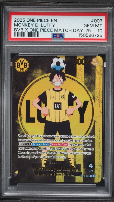 2025 One Piece Japanese Promo Monkey D. Luffy #P-106 PSA 10 GEM