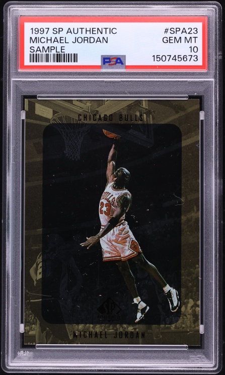 1997 SP Authentic Sample Michael Jordan #SPA23 PSA 10 GEM MINT