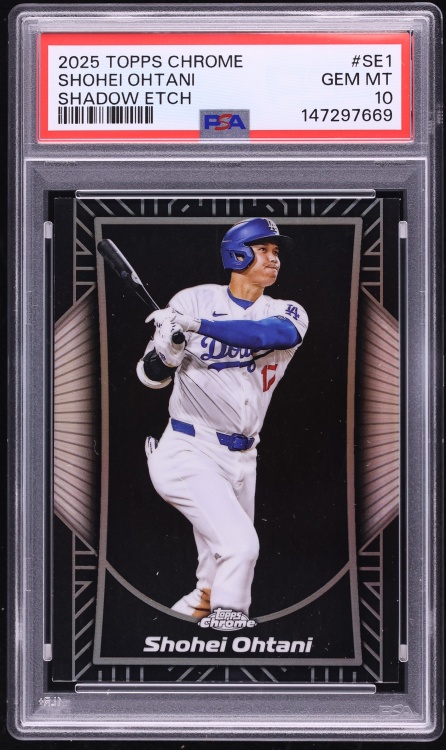 2025 Topps Chrome Shadow Etch Shohei Ohtani #SE-1 PSA 10 GEM MINT