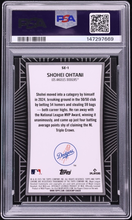 2025 Topps Chrome Shadow Etch Shohei Ohtani #SE-1 PSA 10 GEM MINT