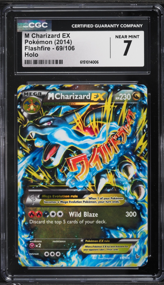 2014 Pokemon XY Flashfire Holo M Charizard EX #69 CGC 7 NRMT