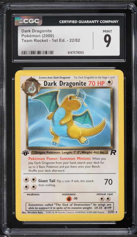 first edition dragonite card PSA9 - 2000 Pokemon