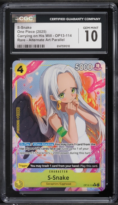 2025 One Piece Japanese Carrying On His Will Alt Art S-Snake #OP13