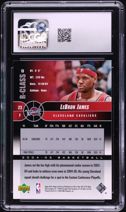 2004 Upper Deck R-Class LeBron James #13 CGC 10 GEM MINT