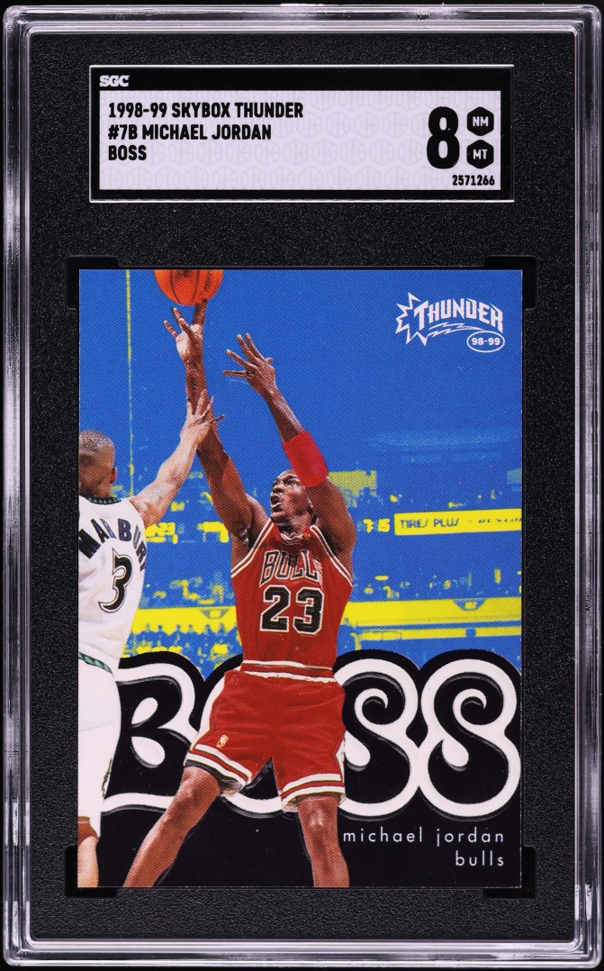 1998 Skybox Thunder Boss Michael Jordan #7B SGC 8 NM-MT