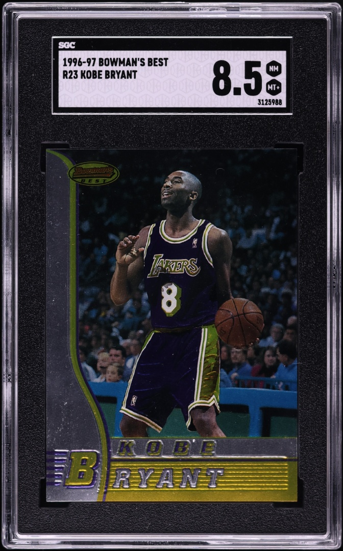 1996 Bowman's Best Kobe Bryant ROOKIE #R23 SGC 8.5 NM-MT+