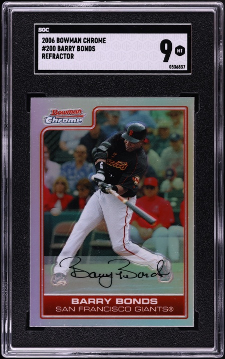 2006 Bowman Originals Buyback '05 Barry Bonds AUTO /20 #100 CGC