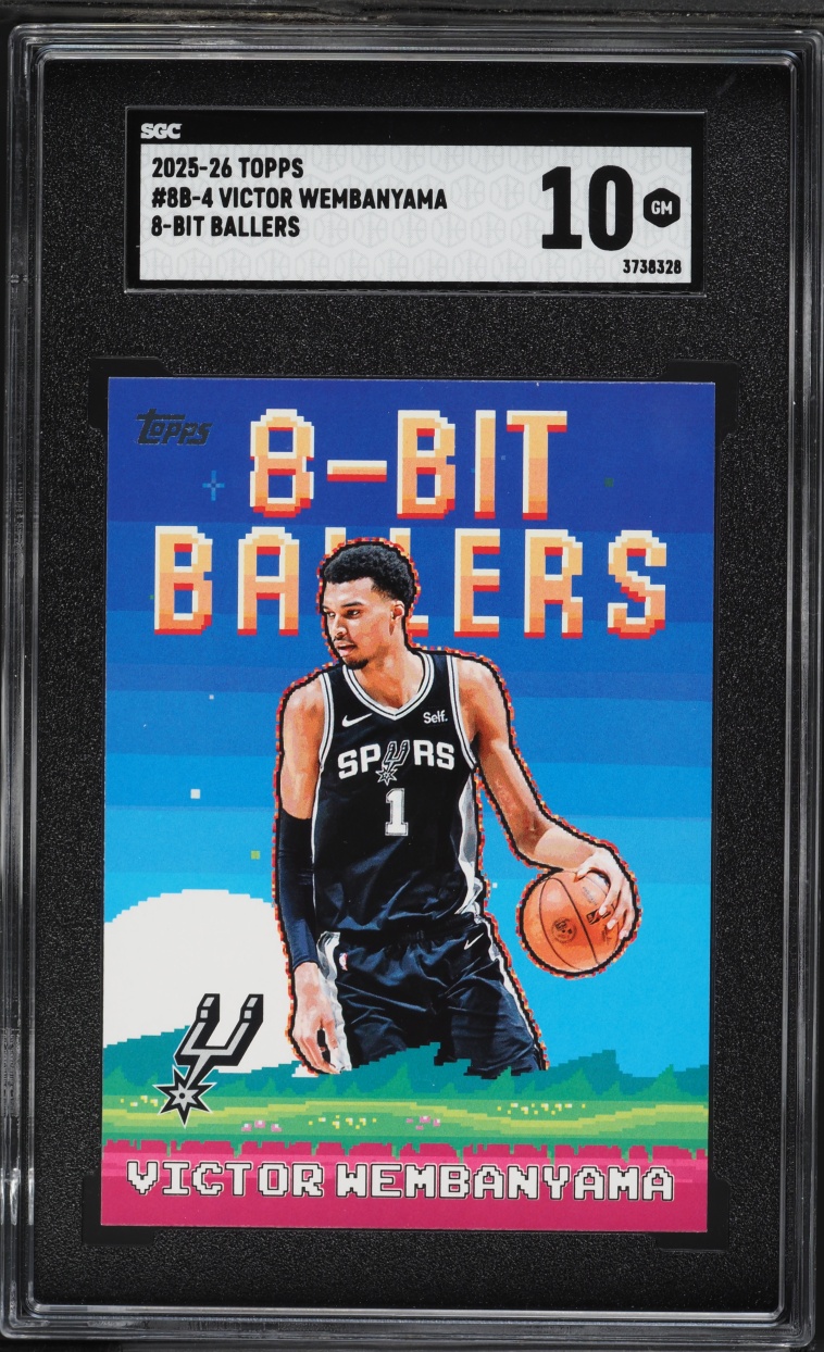 2025 Topps 8-Bit Ballers Victor Wembanyama #8B-4 SGC 10 GEM MINT