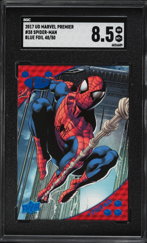 spider man 1994 first edition hologram card value MARVEL COMICS FLEER SPIDER-MAN 1ST 1994 FLEER AMAZING SPIDER-MAN HOLOGRAM