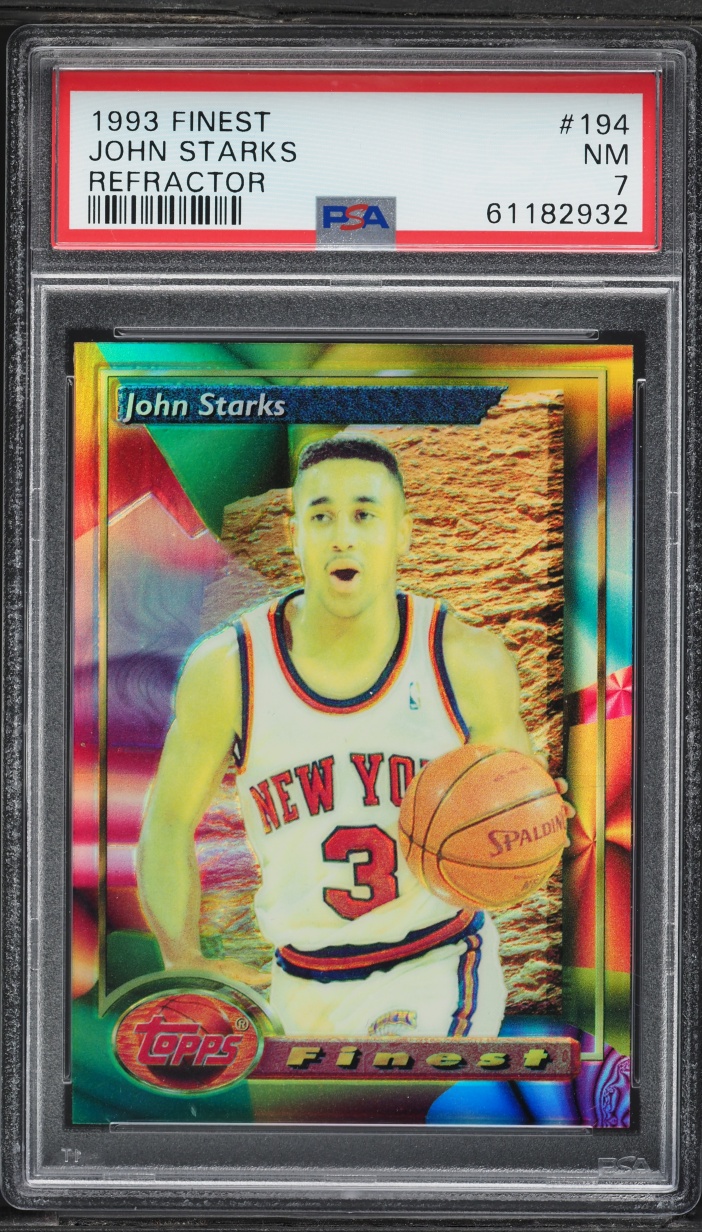 1993 Finest Refractor John Starks #194 PSA 7 NRMT