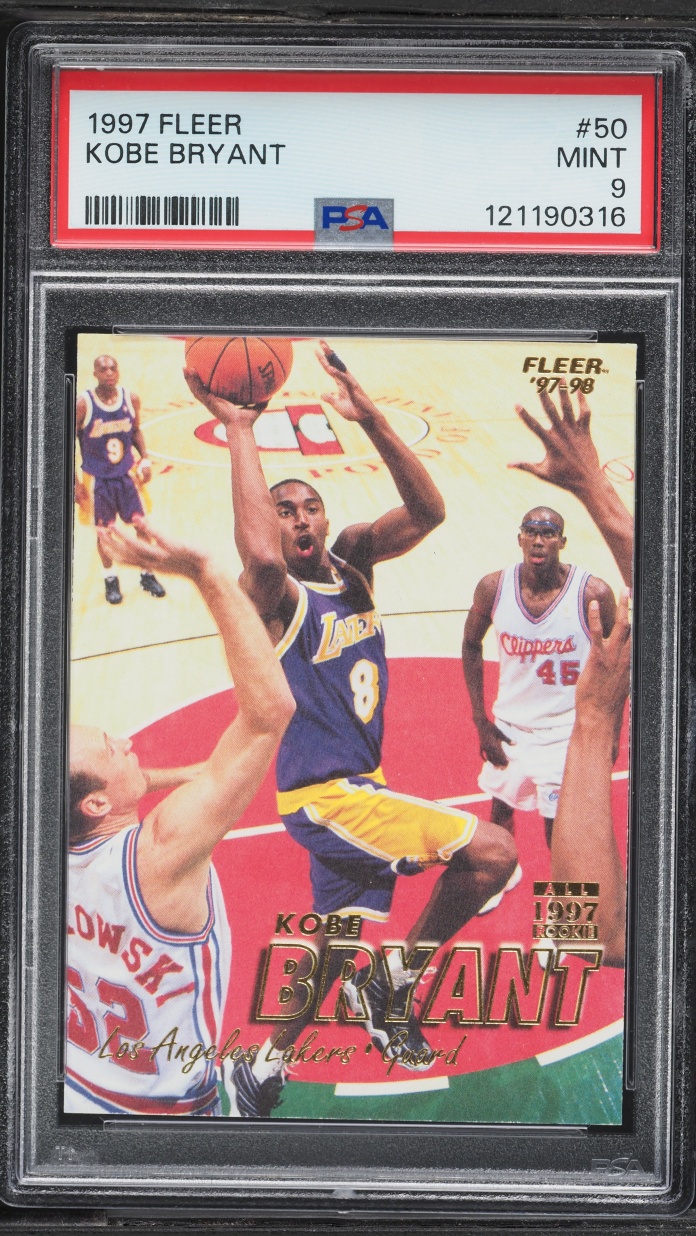 1997 Fleer Basketball Kobe Bryant #50 PSA 9 MINT
