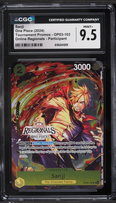 2024 One Piece Offline Regionals Volume 1 Winner Sanji #OP03-102
