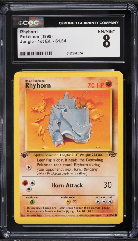 rhyhorn pokemon card Rhyhorn - SV: Scarlet & Violet 151 [REVERSE HOLO]