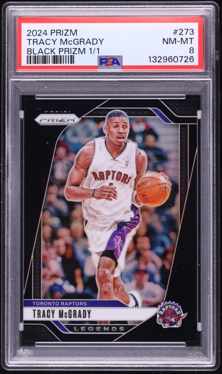 2024 Panini Prizm Black Tracy McGrady 1/1 #273 PSA 8 NM-MT on