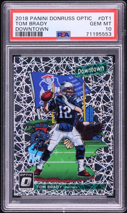 2018 Donruss Optic Downtown Tom Brady #DT-1 PSA 10 GEM MINT