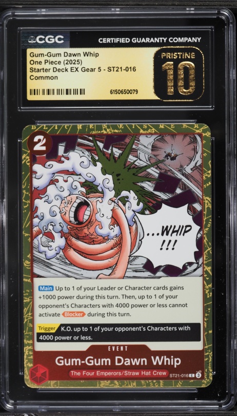 One Piece Starter Deck EX Gear 5 ST21 Jinbe 005 Borderless CGC 10