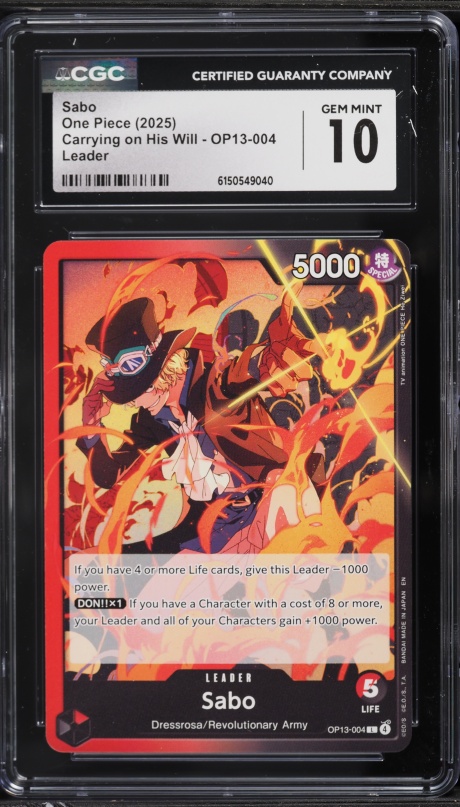 2025 One Piece 3rd Anniversary Treasure Sabo #049 PSA 10 GEM MINT