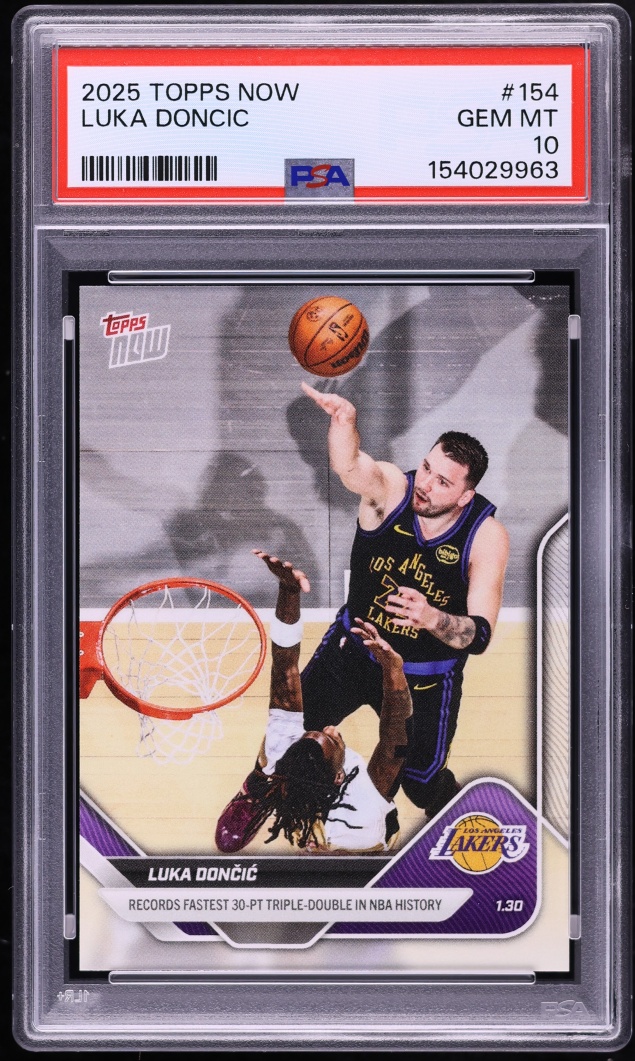 2025 Topps Now Luka Doncic #154 PSA 10 GEM MINT