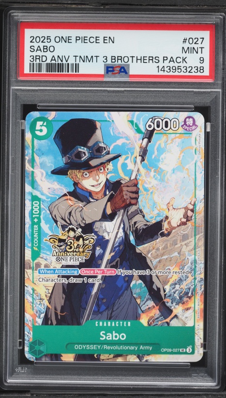 2025 One Piece Promo Cards 3rd Anniversary Treasure Sabo #OP10-049