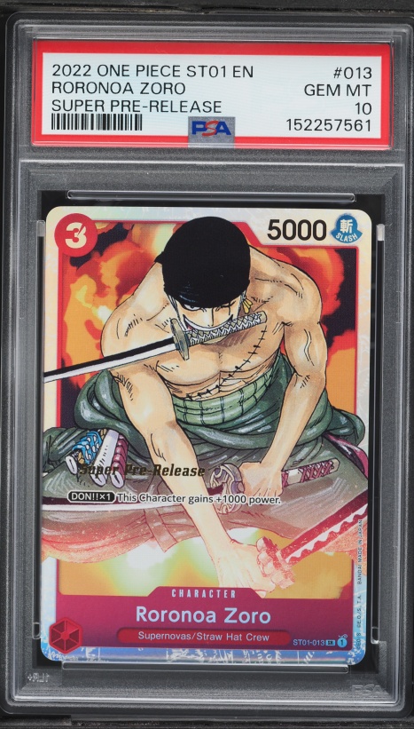 2022 One Piece Japanese Premium 25th Anniversary Leader Roronoa