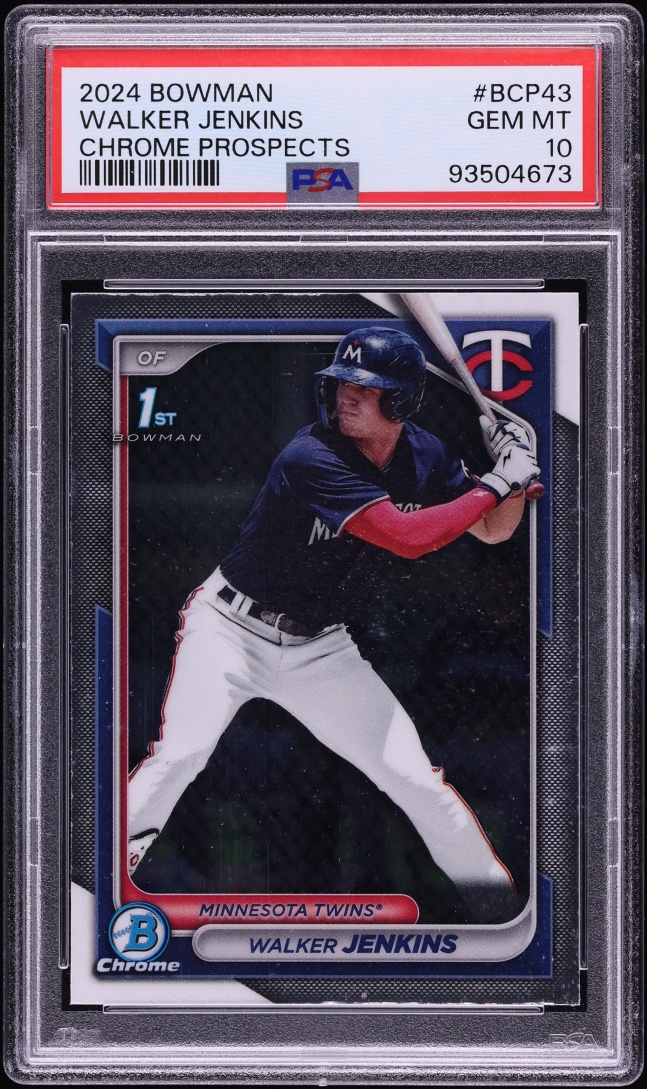 2024 Bowman Chrome Walker Jenkins PROSPECT #BCP-43 PSA 10 GEM MINT