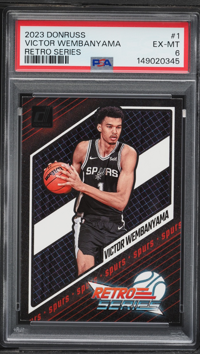 2023 Donruss Retro Series Victor Wembanyama ROOKIE #1 PSA 6 EXMT