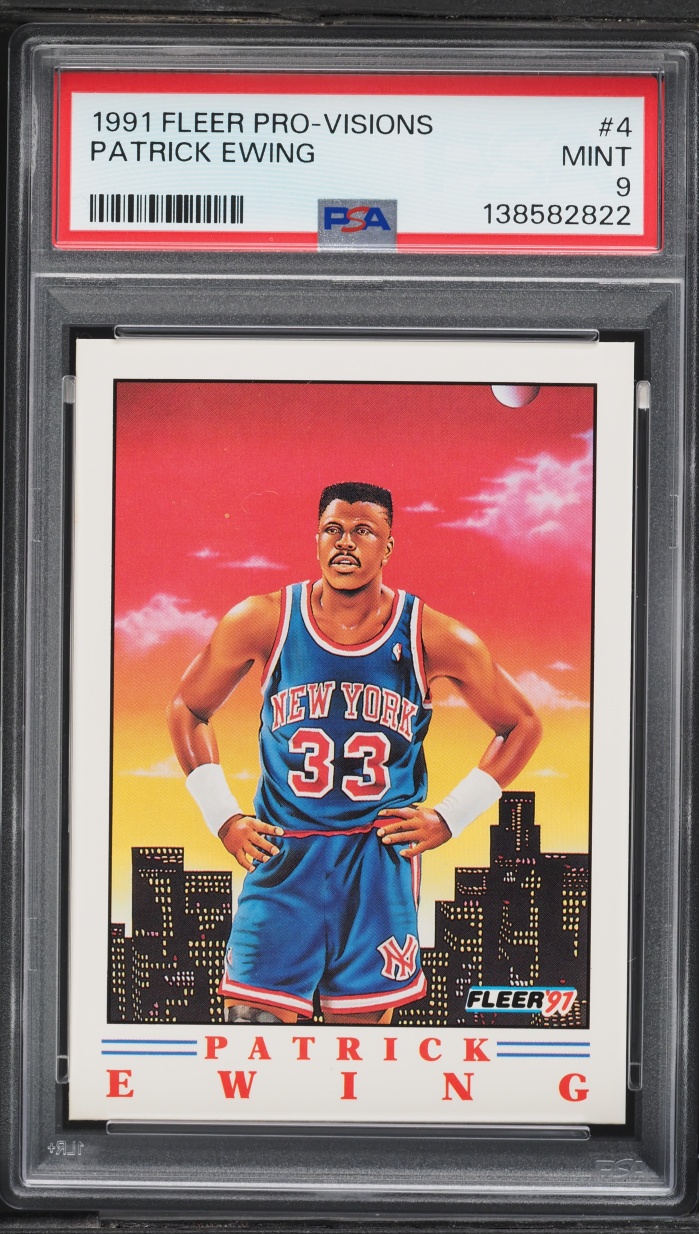 1991 Fleer Pro-Visions Patrick Ewing #4 PSA 9 MINT