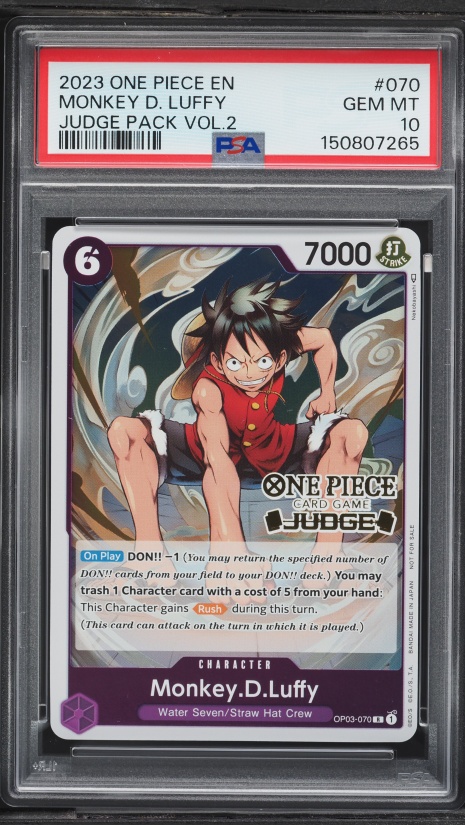2023 One Piece Promo Winner Pack Volume 5 Monkey D. Luffy #ST01