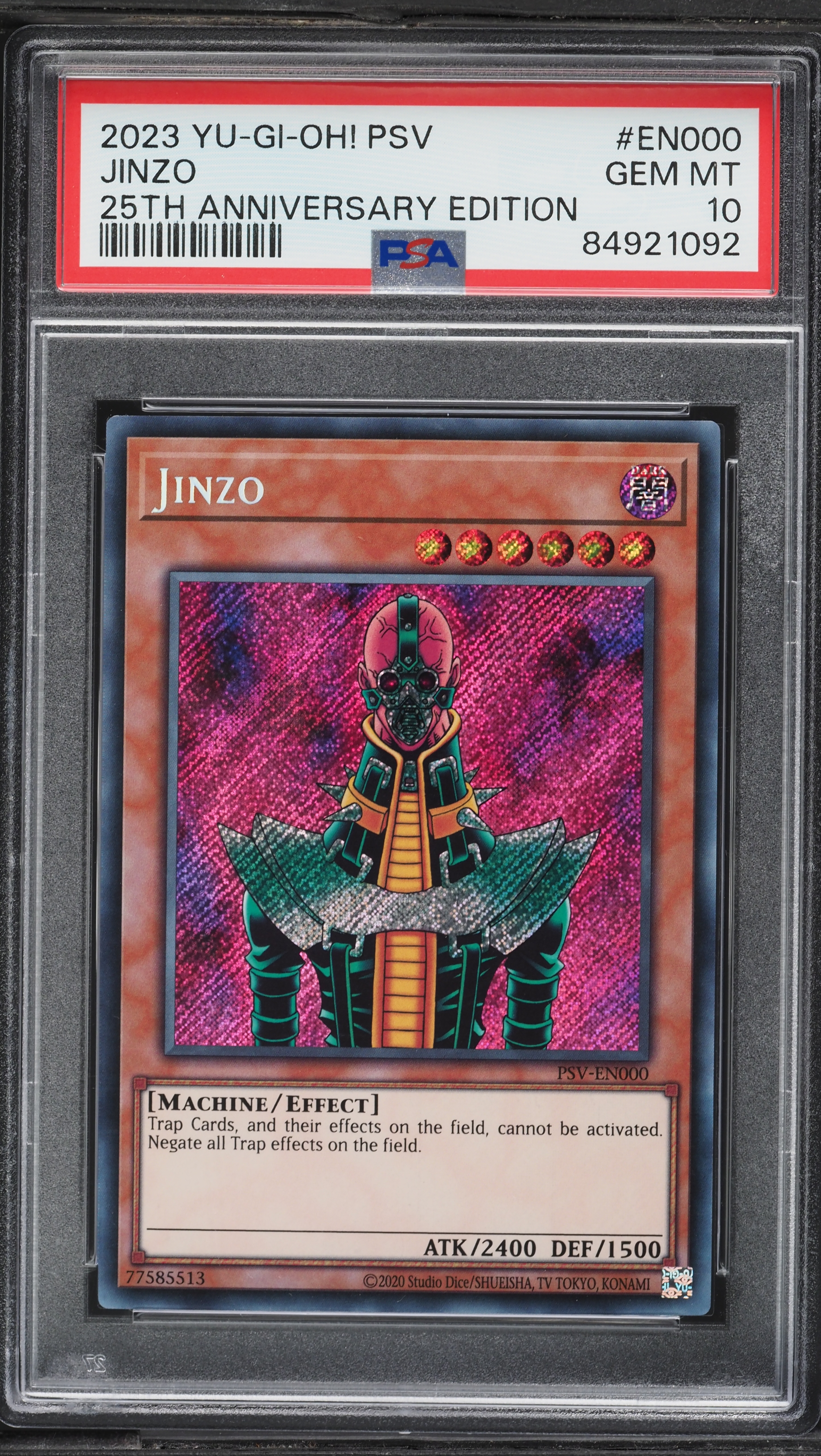 2023 Yu-Gi-Oh Pharaoh's Servant 25th Anniversary Edition Jinzo