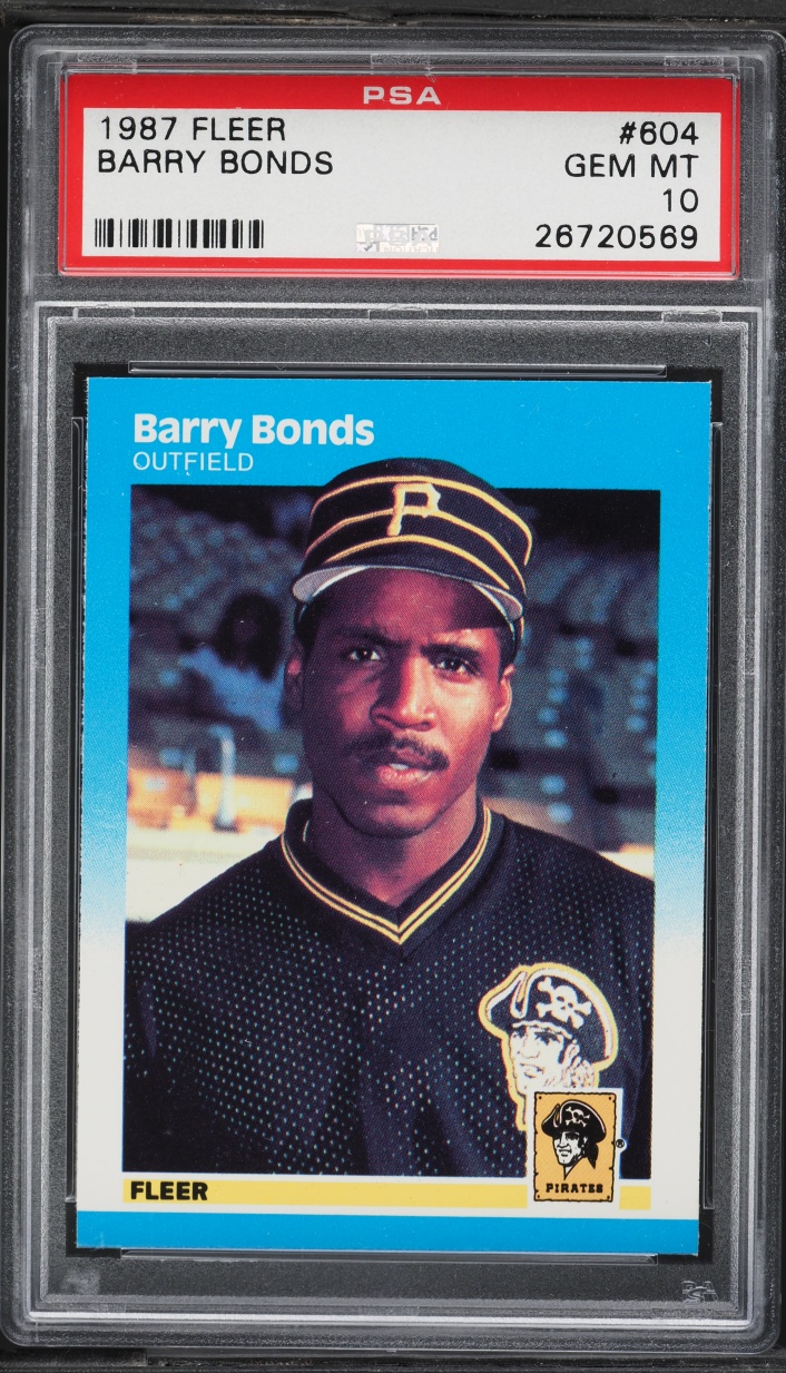 1987 Fleer Barry Bonds ROOKIE #604 PSA 10 GEM MINT