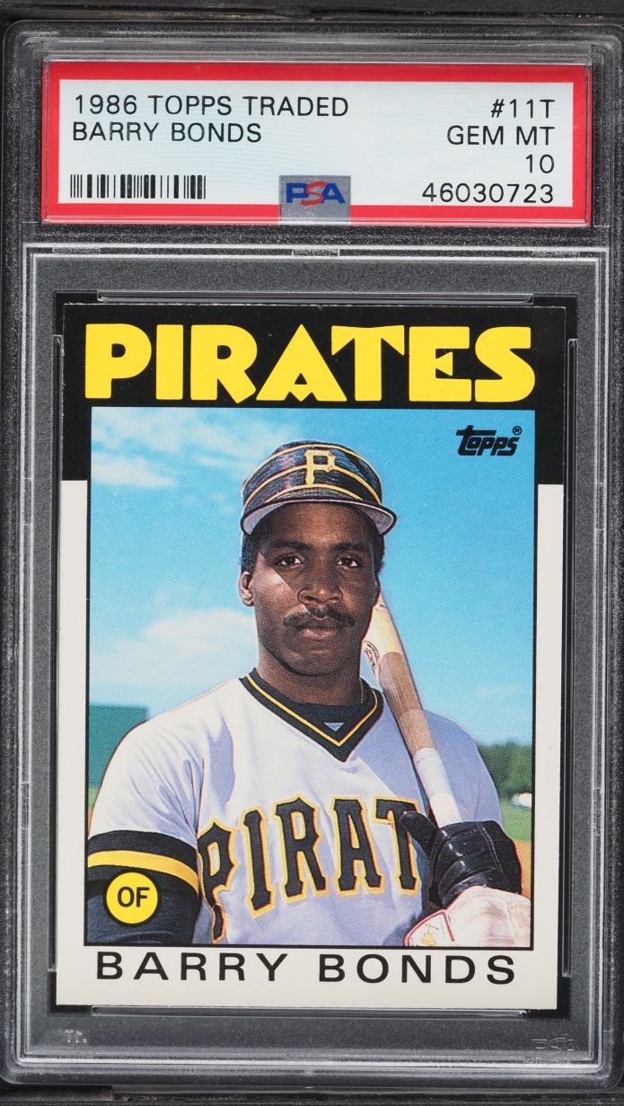 1986 Topps Traded Barry Bonds ROOKIE #11T PSA 10 GEM MINT