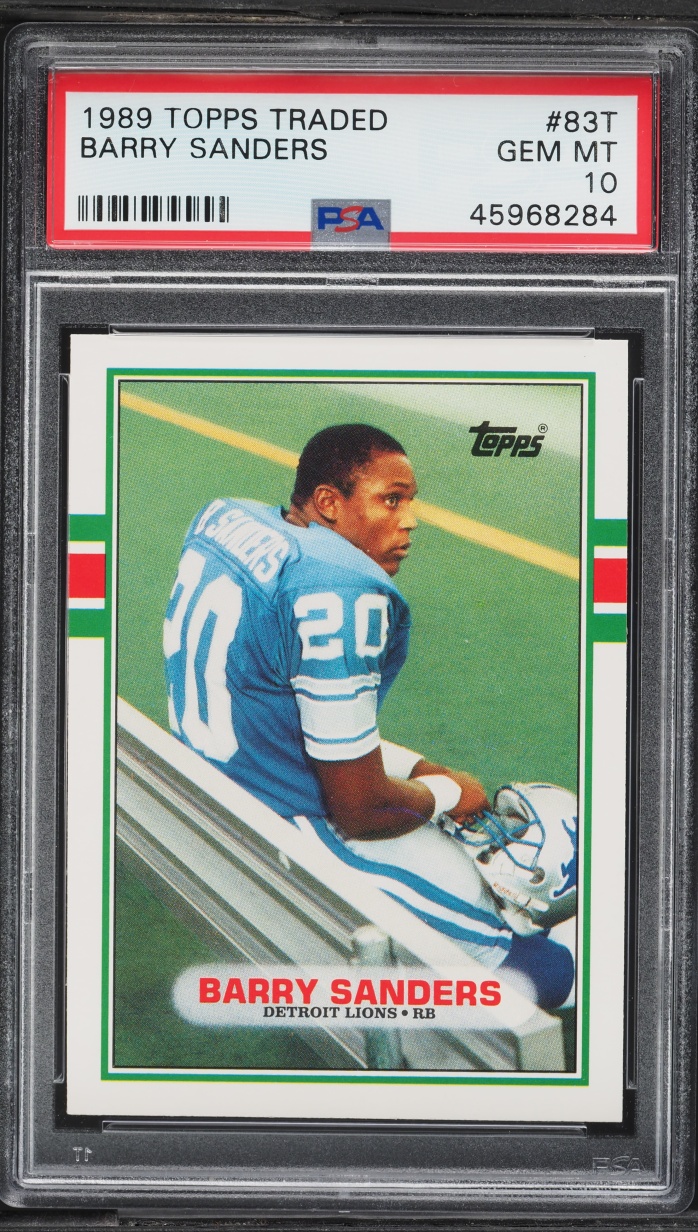 1989 Topps Traded Barry Sanders ROOKIE #83T PSA 10 GEM MINT