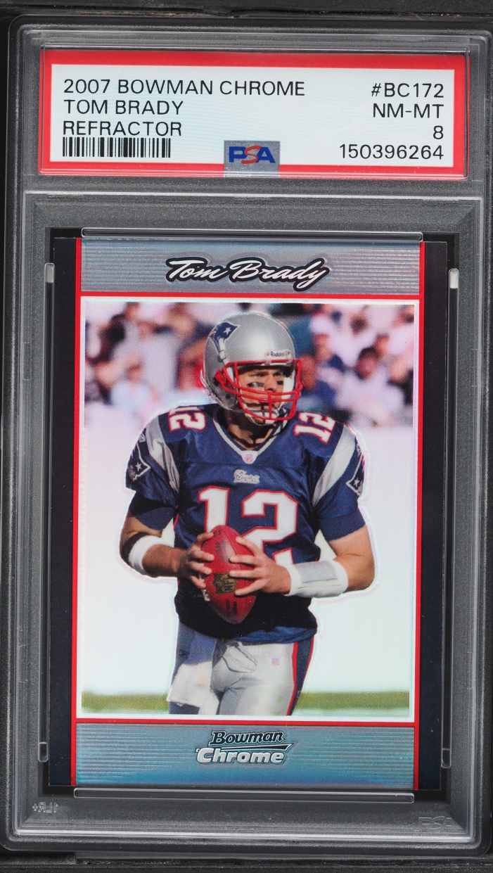 2007 Bowman Chrome Refractor Tom Brady #BC172 PSA 8 NM-MT