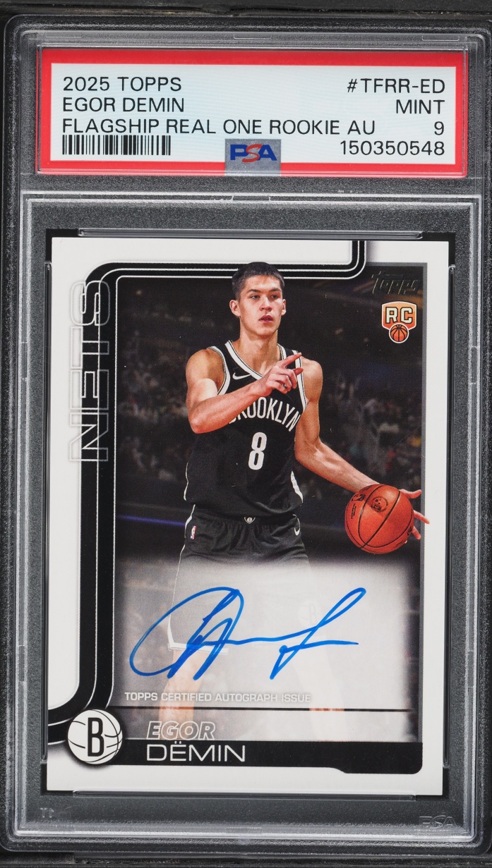 2025 Topps Basketball Egor Demin #TFRR-ED PSA 9