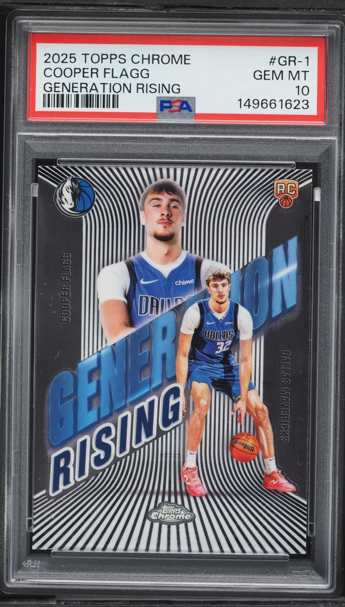 2025 Topps Chrome Generation Rising Cooper Flagg ROOKIE #GR-1 PSA 10 GEM MINT