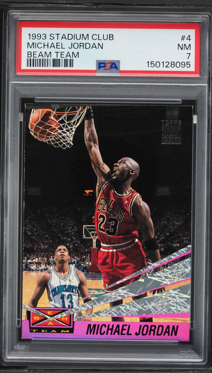 1993 Stadium Club Beam Team Michael Jordan #4 PSA 7 NRMT