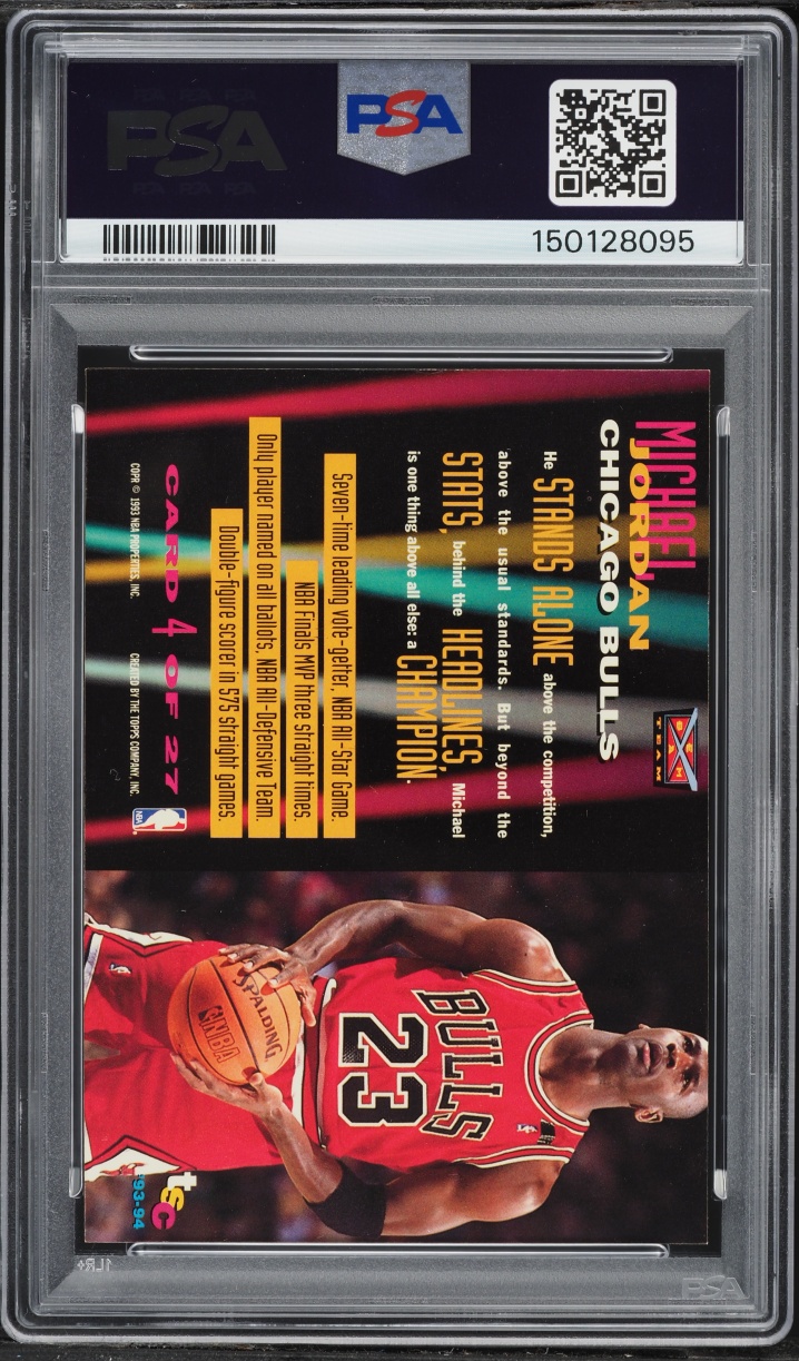 1993 Stadium Club Beam Team Michael Jordan #4 PSA 7 NRMT