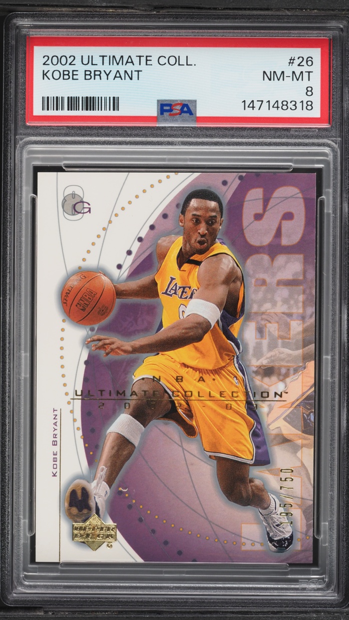 2002 Ultimate Collection Kobe Bryant /750 #26 PSA 8 NM-MT