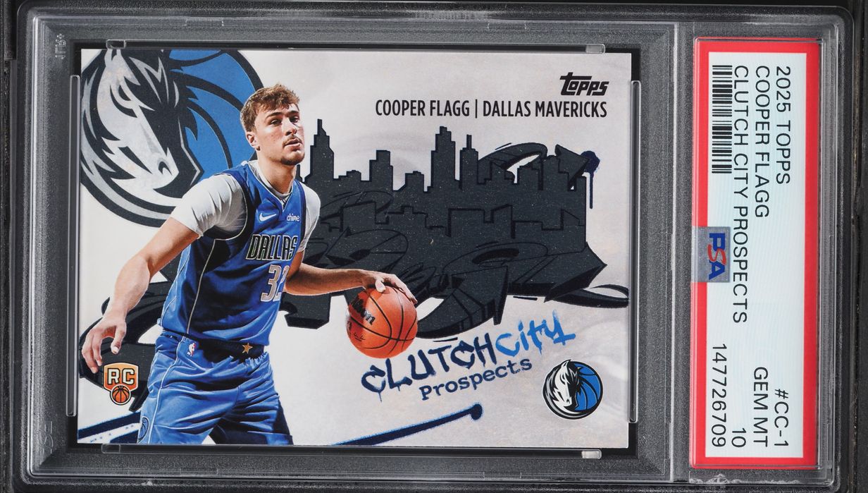 2025 Topps Clutch City Prospects Cooper Flagg ROOKIE #CC-1 PSA 10 GEM MINT