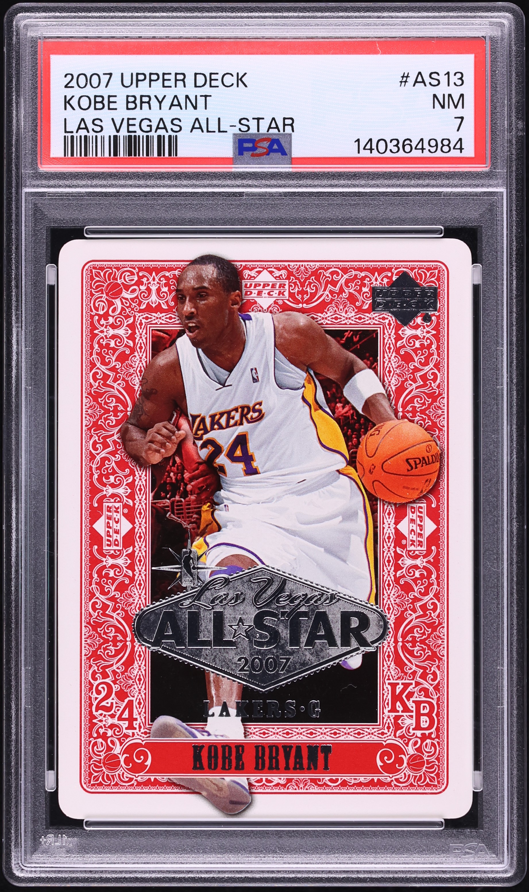 2007 Upper Deck Las Vegas All-Star Kobe Bryant #AS13 PSA 7 NRMT on