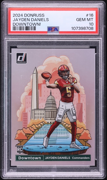 2024 Donruss Downtown Jayden Daniels ROOKIE #16 PSA 10 GEM MINT