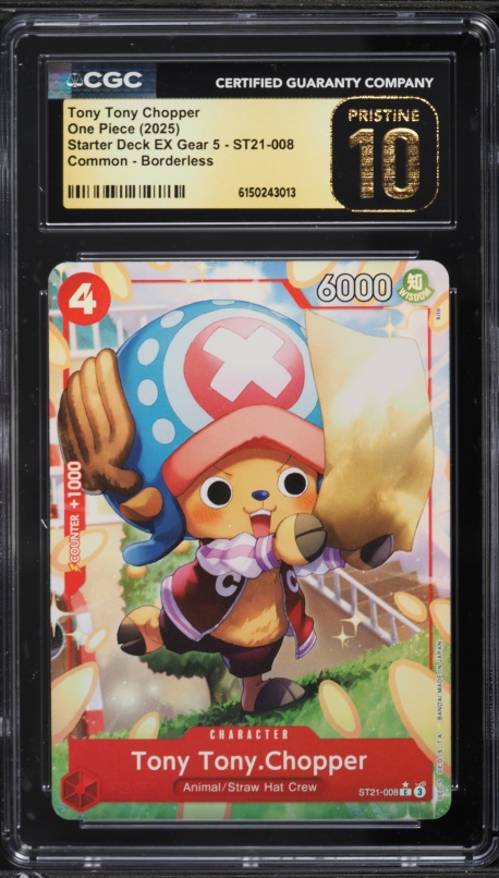 One Piece Starter Deck EX Gear 5 ST21 Jinbe 005 Borderless CGC 10