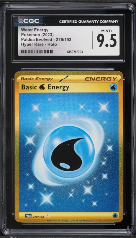 2023 Pokemon Japanese TCG Classic Collection Holo Water Energy PSA