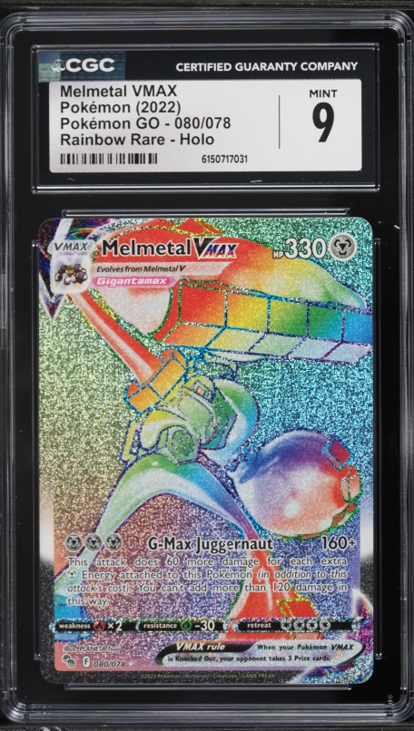melmetal vmax pokemon card price Pokemon TCG - Melmetal VMAX Pokemon GO Full Art Holo Card 048/078 main image 0