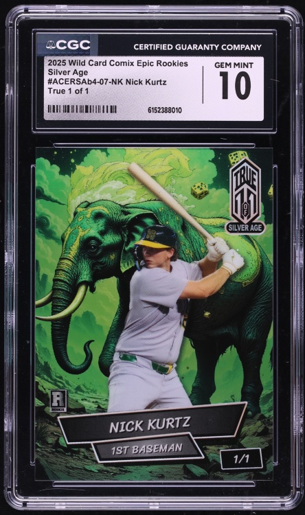2025 Wild Card Comix Epic Silver Age True Nick Kurtz ROOKIE 1/1 #ACERSAb4-07-NK CGC 10 GEM MINT