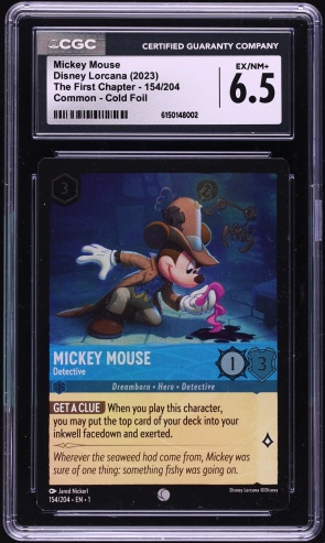 2024 Disney Lorcana D23 Expo Promo Mickey Mouse #07 PSA 10 GEM