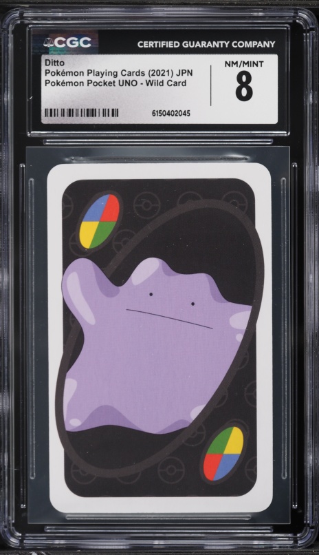 2021 Pokemon Playing Cards Pocket UNO Wildcard Ditto #Wildcard CGC 9 MINT  on Fanatics Collect