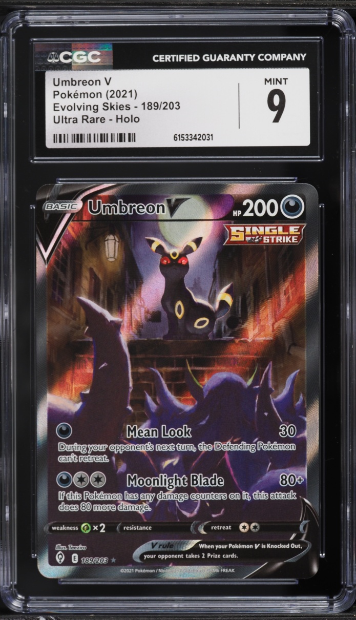 umbreon v pokemon card value Pokemon - Sword & Shield - Evolving Skies - Umbreon V main image 1