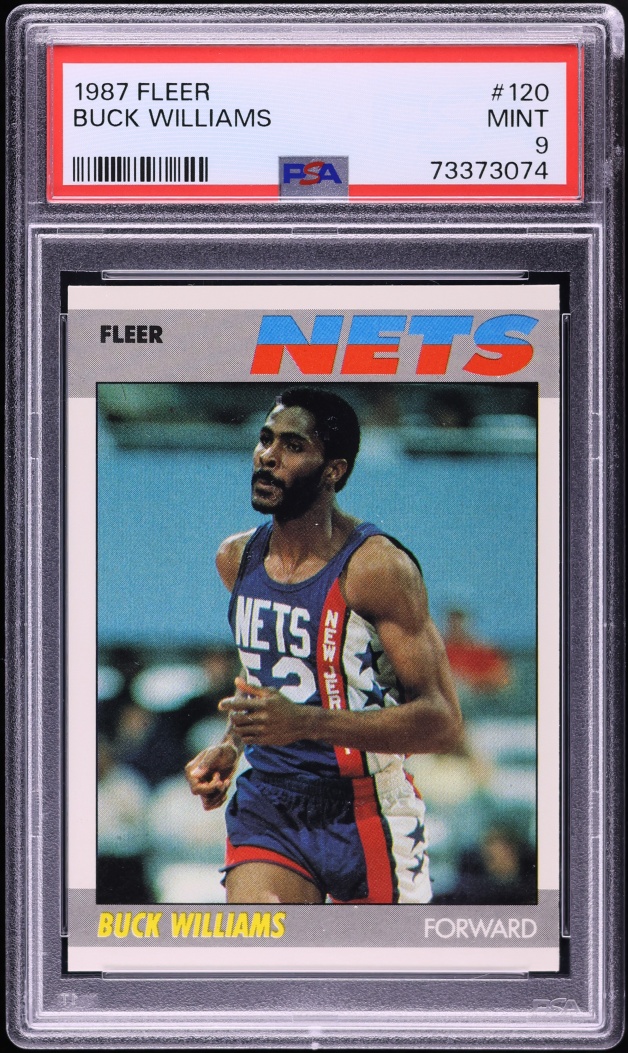 1987 Fleer Basketball Buck Williams #120 PSA 9 MINT